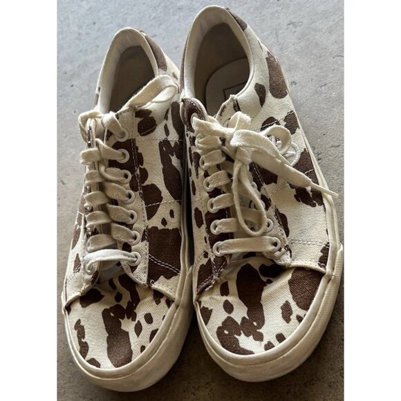 Vans Sid DX Anaheim Factory free range Cow Print Canvas Shoes Mens 8 Women’s 9.5 - Picture 4 of 16